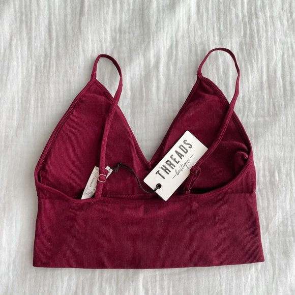 Threads Maroon Tank Top - Picture 2 of 2